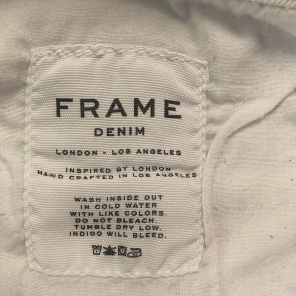 Frame White Skinny Jeans - Size 25 - Picture 8 of 11